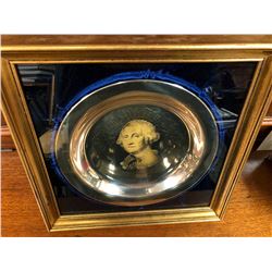 Sterling Silver George Washington Plate