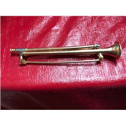 14kt Gold Trumpet Pin