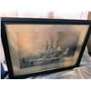 Image 1 : Framed Sailing Lithograph