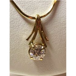 14kt Ladies 1ct. Diamond Pendant/Necklace