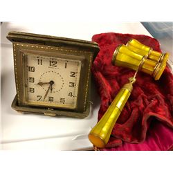 Tiffany Clock and Opera Glasses