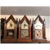 Image 1 : 3 Miniature Steeple Clocks