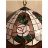 Image 2 : Leaded Glass Rose Table Lamp