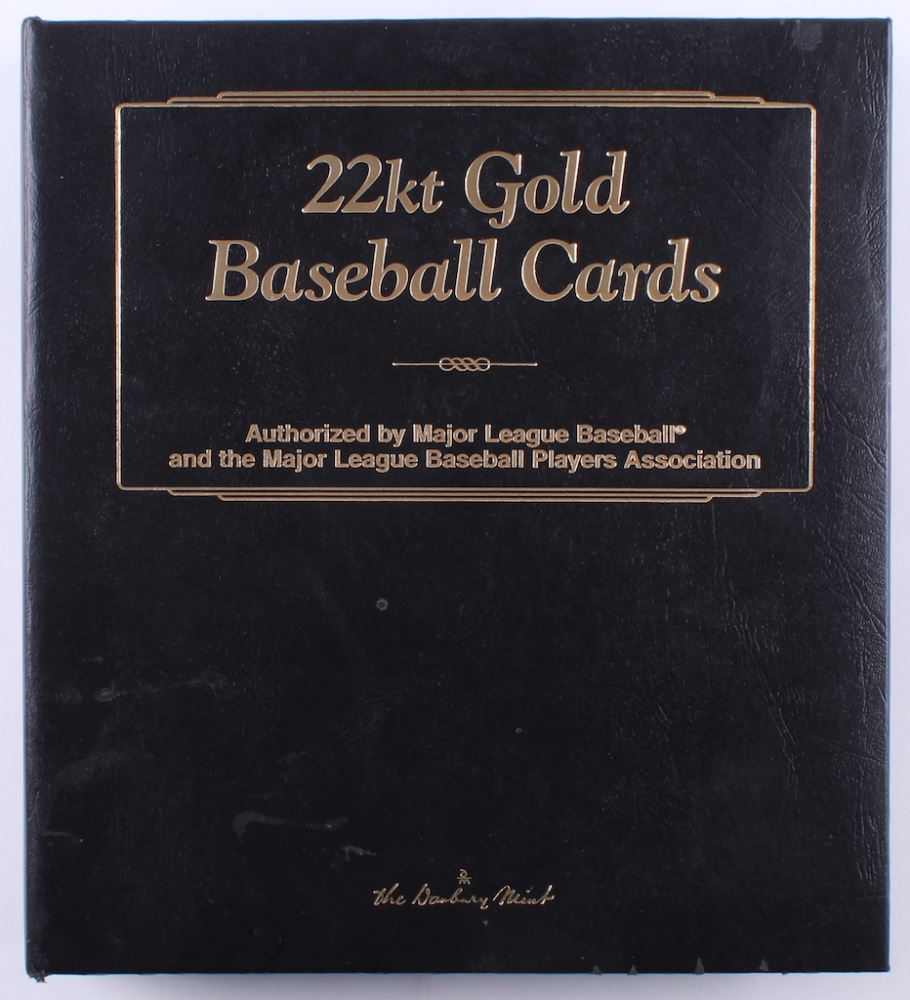 lot of (50) 1996 03 danbury mint 22kt gold baseball cards with #30 babe ruth lot of (50) 1996