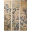Image 1 : Set of Three Chinese Watercolor Scroll Paintings