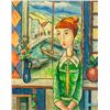 Image 2 : Cuban Oil on Canvas Portrait Signed Mijares