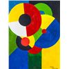 Image 1 : French OOC Abstract Signed Sonia Delaunay