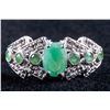 Image 1 : 10k Gold Emerald Ring Size 7