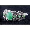 Image 2 : 10k Gold Emerald Ring Size 7
