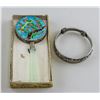 Image 1 : Chinese Hand Mirror and Bracelet with Zu Yin Mark