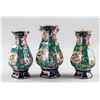 Image 3 : Set of Three Chinese Famille Rose Porcelain Vases