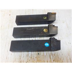 (3) INDEXABLE LATHE TOOL HOLDERS