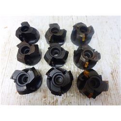 (9) VALENITE INDEXABLE SHELL MILLS 3 