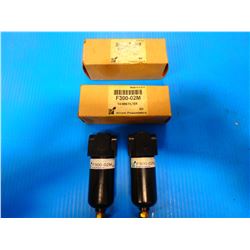 (2) ARROW PNEUMATICS - F300-02M - 1/4 MINI FILTERS