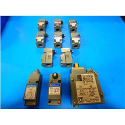 LOT OF SQUARE D/CUTLER HAMMER LIMIT SWITCHES *SEE PICS*