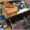 Image 1 : VINTAGE SHANDLER COMMERCIAL SEWING MACHINE & ACCESSORIES