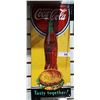 Image 1 : COCA-COLA EMBOSSED TIN SIGN