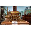 Image 1 : BRASS STEAM ENGINE STATUE ON STAND