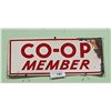 Image 1 : CO-OP MEMBER TIN SIGN