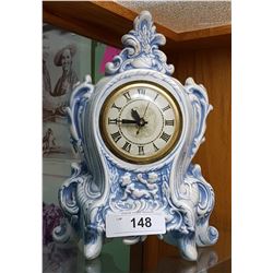 VINTAGE CERAMIC MANTEL CLOCK