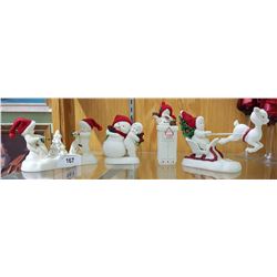 4 SNOWBABIE FIGURINES