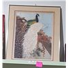 Image 1 : FRAMED PRINT OF PEACOCKS