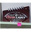 Image 1 : COORS LIGHT EMBOSSED TIN SIGN
