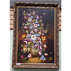 ORNATE GILT FRAMED OIL ON CANVAS OF AUTUMN FORREST SIGNED CANTRELL
