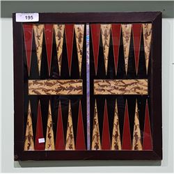 UNIQUE BACKGAMMON BOARD MADE OF BUTTERFLY WINGS