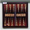 Image 1 : UNIQUE BACKGAMMON BOARD MADE OF BUTTERFLY WINGS
