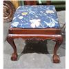 Image 1 : HIGHLY CARVED MAHOGANY STOOL