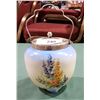 Image 1 : VINTAGE ENGLISH PORCELAIN BISCUIT BARREL