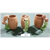 Image 1 : 3 VINTAGE NOVELTY MUGS W/FIGURAL RISQUE LADY HANDLES