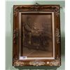 Image 1 : ORNATE GILT FRAMED ANTIQUE PHOTO OF FAMILY ON MOTORCYLE