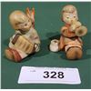 Image 1 : 2 VINTAGE HUMMEL CHERUB FIGURINES PLAYING MUSIC