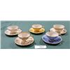 Image 1 : SET OF 5 VINTAGE ROSENTHALE DEMITASSE TEACUPS/SAUCERS