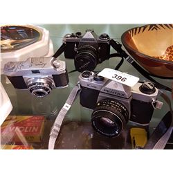 3 VINTAGE CAMERAS