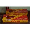 Image 1 : 2 VINTAGE CARZOL TOY VIOLINS IN ORIGINAL BOXES