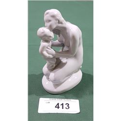 HEREND PORCELAIN FIGURINES MOTHER AND CHILD