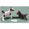 Image 1 : 2 GERMAN PORCELAIN DOG FIGURINES