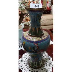 LARGE ANTIQUE CLOISONNE VASE