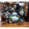 Image 1 : THREE SMALL PIECES CLOISONNE