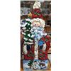 Image 1 : METAL SANTA STATUE