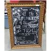 Image 1 : GILT FRAMED CHALKBOARD