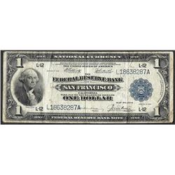 1918 $1 Federal Reserve Bank of San Francisco Note