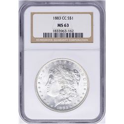 1883-CC $1 Morgan Silver Dollar Coin NGC MS63