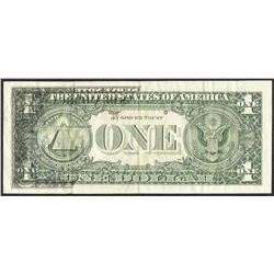 1995 $1 Federal Reserve Note Offset ERROR