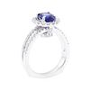 Image 4 : 18KT White Gold 1.82 ctw Sapphire and Diamond Ring