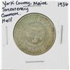 Image 1 : 1936 York County, Maine Tercentenary Commemorative Half Dollar Coin