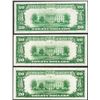 Image 2 : Lot of (3) 1928 $20 Federal Reserve Notes